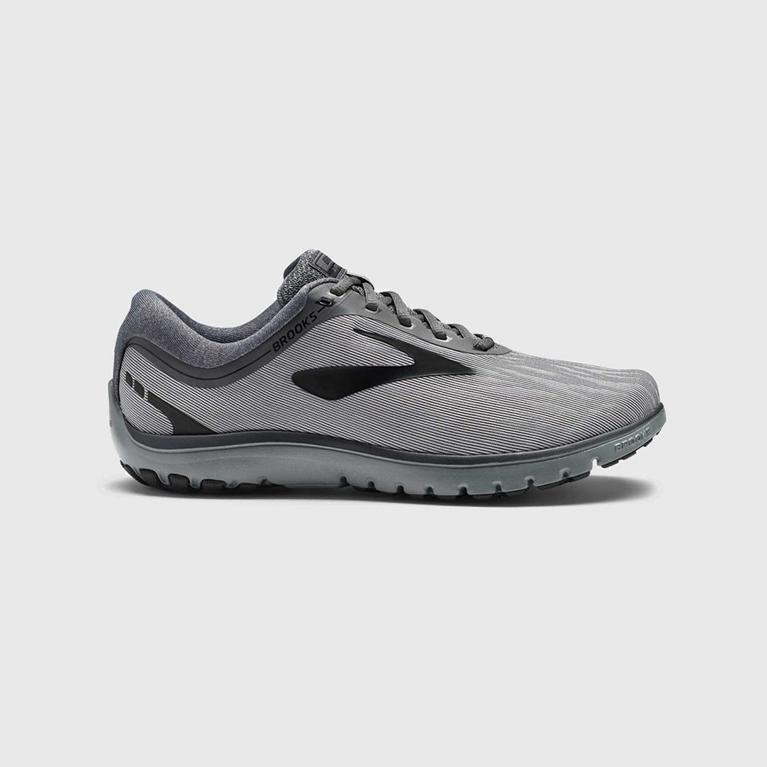 Brooks Pureflow 7 Israel - Men's Road Running Shoes - Grey (45619-BZYN)